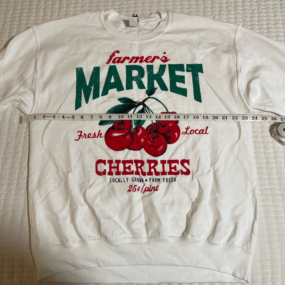 Roolee Farmer’s Market Sweatshirt With Cherries 🍒 - Picture 12 of 12